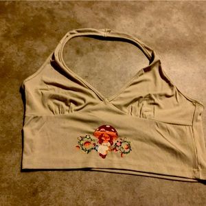 Brown strawberry shortcake shirt